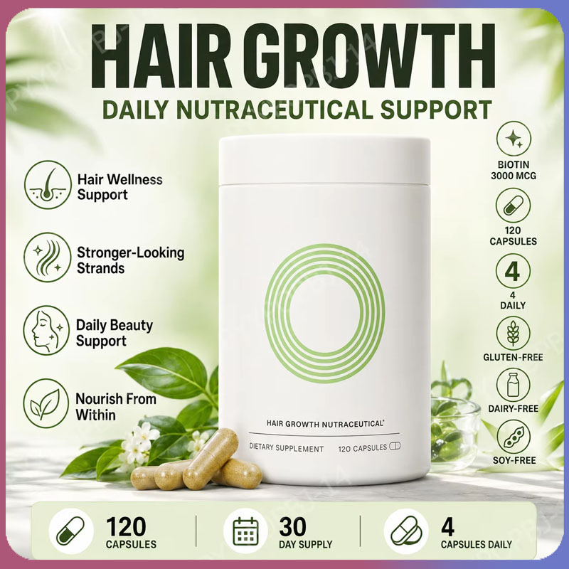 Hair Care Herbal - Capsule Nutrienti per Capelli alle Erbe,