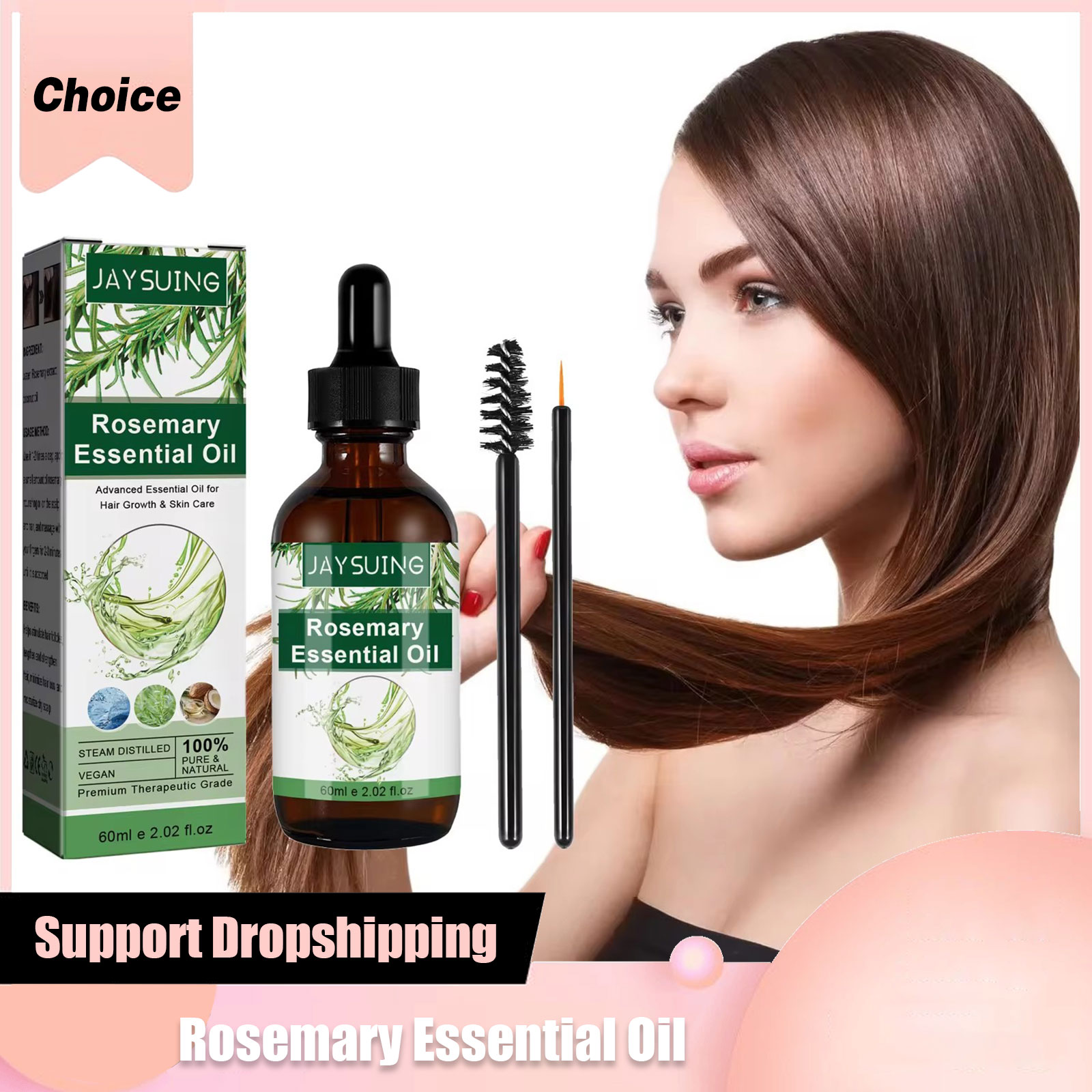 Hair Growth Serum Oil - Olio essenziale di rosmarino per la