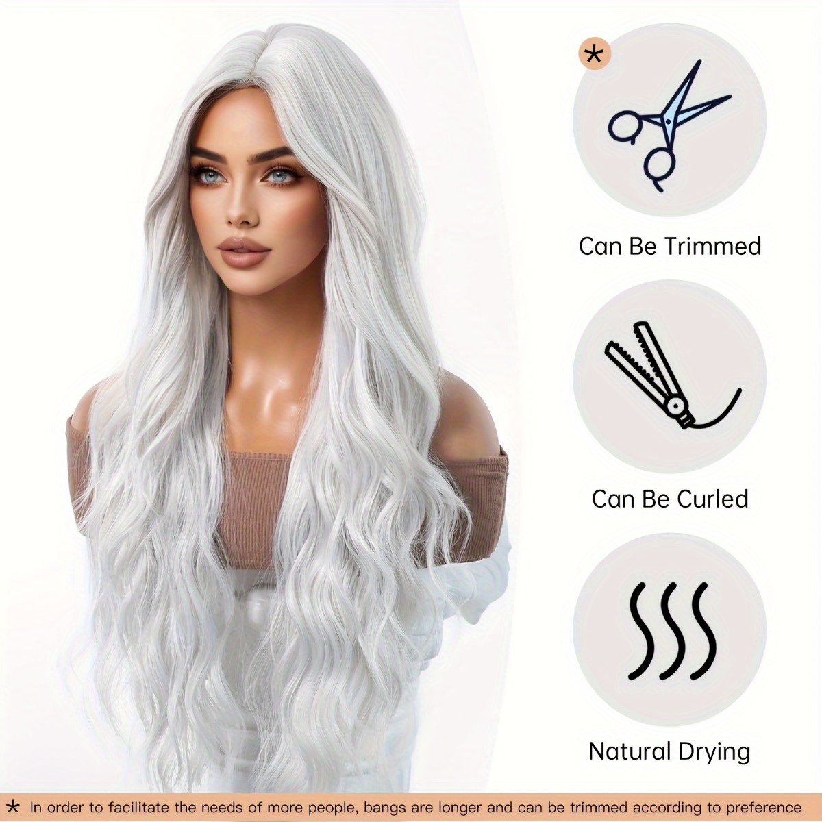 Parrucca in fibra sintetica di - Hair Care For Wavy Hair recensione e prezzo