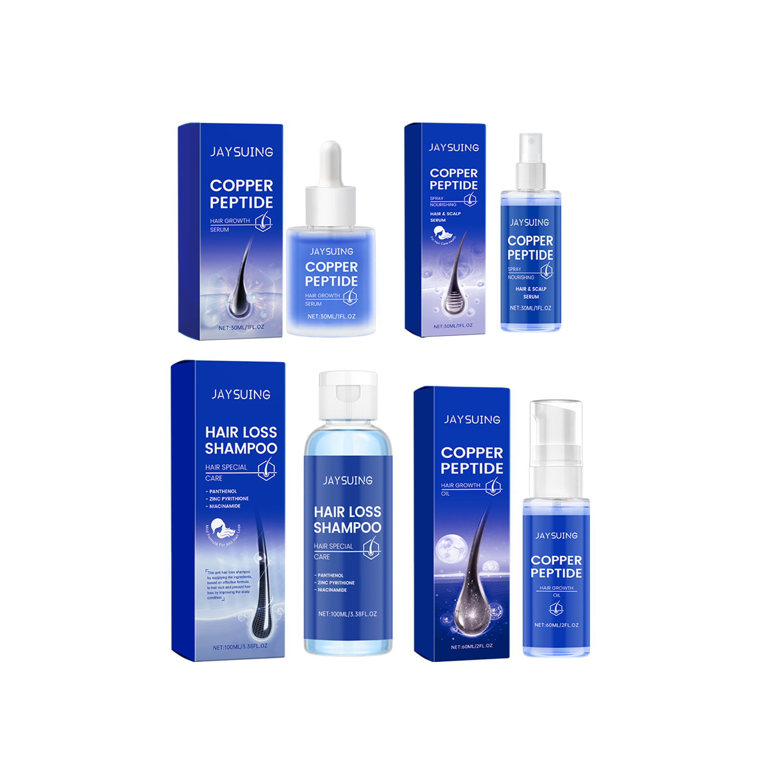 Shampoo ai peptidi di rame Sie - Hair Growth Serum Oil recensione e prezzo