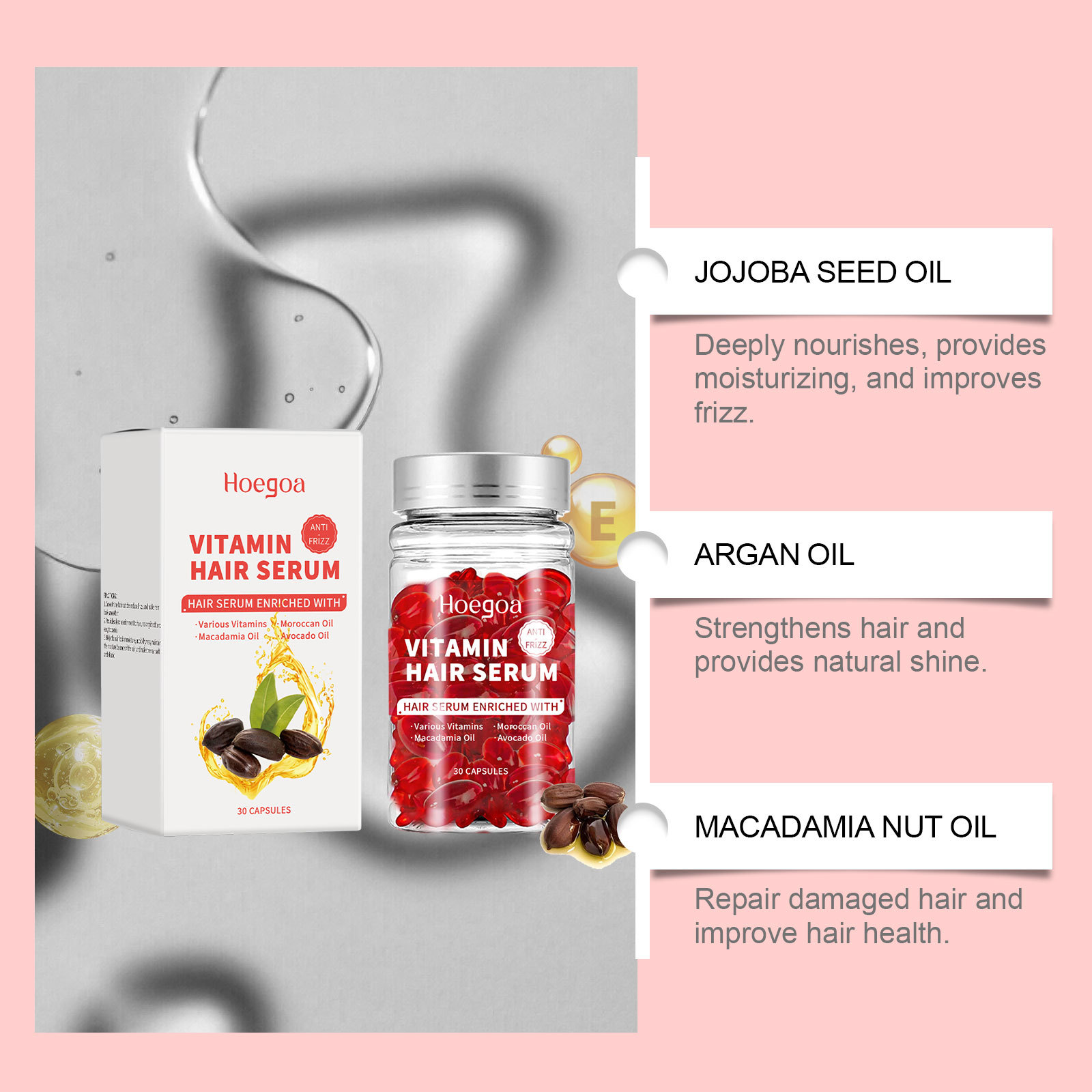 Capsule di siero per la cura d - Hair Growth Serum Oil recensione e prezzo